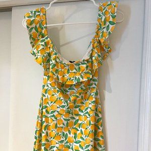 Lemon Print Dress
